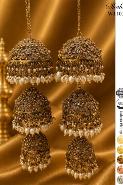Shahi Kaleera – Premium Pearl & Stone Bridal Kaleera