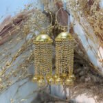Gulrukh Kaleera with pearl chains and gold jhumka detailing