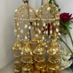 Noor-e-Moti Shell Kaleera with pearls and micro gold plated detailing